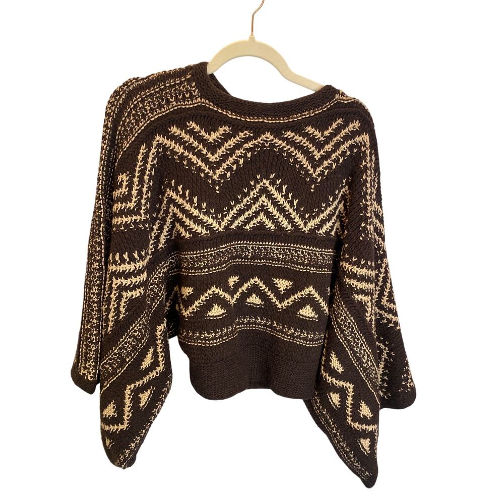 Vintage Ralph Lauren Brown Poncho Sweater